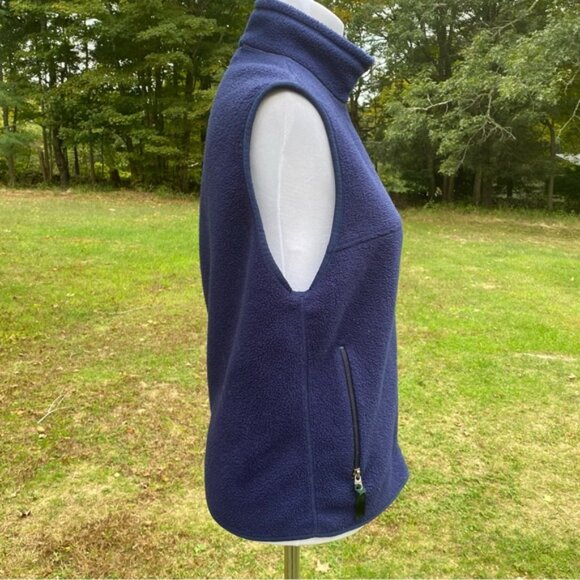 PATAGONIA VEST SYNCHILLA COAT JACKET BLUE FLEECE ZIP FRONT POCKETS SIZE M - Picture 8 of 12